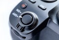 Close-up of the cameras shutter lever, iso sensitivity selection buttons, quick menu and video recording mode