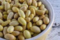 Close up of Canary Beans or Mayocoba Beans Royalty Free Stock Photo