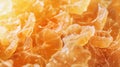 Close up of candied ginger as a background. Generated AI