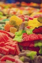 Close up of candy background selection sugar mix