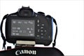 Close up of a Canon digital camera. Royalty Free Stock Photo