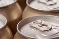 Close up of cans, landscape view