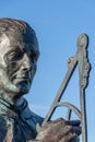 Close Up of Captain James Cook Statue Corner Brook Royalty Free Stock Photo