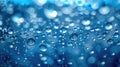 Close-up captures shimmering water bubbles, reflecting light in sudsy, shiny droplets. Ai Generated Royalty Free Stock Photo