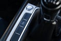 Close-up of car automatic start stop system button Royalty Free Stock Photo