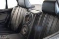 Image of car black leather back seats tuned with high performance sound system Royalty Free Stock Photo