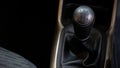 Close up of the car gear lever Royalty Free Stock Photo