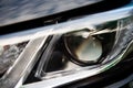 Close up of car head light LED Royalty Free Stock Photo