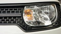 Close up the car headlamps, white color Royalty Free Stock Photo