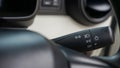 Close up of the car headlight control lever Royalty Free Stock Photo