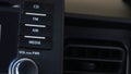 Close up of the car radio Royalty Free Stock Photo