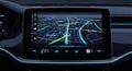 Modern Car Navigation System Royalty Free Stock Photo