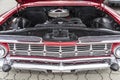 Close-up of Car`s Engine, American Classic Car Royalty Free Stock Photo