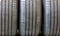 Close Up Car's Tires. Royalty Free Stock Photo