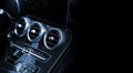 Close up car ventilation system and air conditioning with black copyspace Royalty Free Stock Photo
