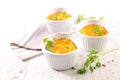 Carrot cheese flan or souffle