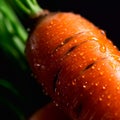 close-up of carrots, detailed bright photo in resolution softbox lighting to create uniform lighting