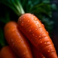 close-up of carrots, detailed bright photo in resolution softbox lighting to create uniform lighting