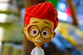 Close up Cartoon character boy toy image