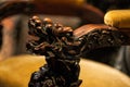 Close-up of carved mahogany furniture and details in Lingnan style, Guangdong, China Royalty Free Stock Photo