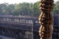 A carved stone window bar of Angkor Wat Royalty Free Stock Photo