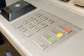 Close up of Cash Machine Keypad B