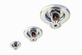 Close-up ceiling mounted fire sprinkler in the building Royalty Free Stock Photo
