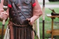 Close up on Centurion - Roman ancient soldier Royalty Free Stock Photo