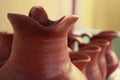 Ceramic pottery vase containing Chicha de Jora Royalty Free Stock Photo