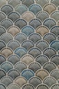 Shell mosaic pattern Royalty Free Stock Photo