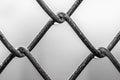 Close up of a chain link fence Royalty Free Stock Photo