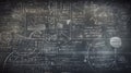 A close-up of a chalkboard with various math equations an created with generative AI