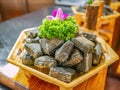 Close up changsha smelly tofu on shangxiajiu walking street