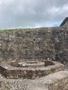 Close-up of Charles Fort fortification in Kinsale harbour, County Cork, Ireland