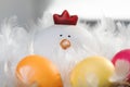 Close up of charming decoration hen