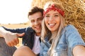 Close up of a cheerful young couple Royalty Free Stock Photo