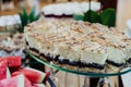 Close up on cheese cake Royalty Free Stock Photo