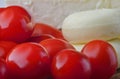 Close up of cheese and tomato Royalty Free Stock Photo