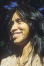 Close-up of Cherokee youth, Tsalagi Village, Cherokee Nation, OK