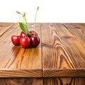 Cherry wood tabletop texture Royalty Free Stock Photo