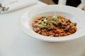 Close up on chickpea stew Royalty Free Stock Photo