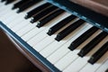 Close-up of a child`s hand playing the piano Royalty Free Stock Photo