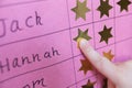 Close Up Of Child With Reward Chart Royalty Free Stock Photo