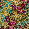 Close up of Chinese embroidery