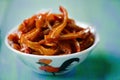 Chinese sichuan rustic spicy soy braised pig ears salad Royalty Free Stock Photo