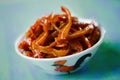 Chinese sichuan rustic spicy soy braised pig ears salad Royalty Free Stock Photo