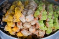 Close up of Chinese steamed dumplings