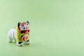 Close-up of chinese tiger clay figurine Royalty Free Stock Photo