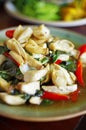Close up chinese vegetarian food from mushroom Royalty Free Stock Photo
