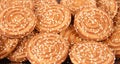 Close up of chips cookies Royalty Free Stock Photo